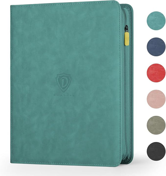 Card Binder with 1024 Cards,16 Pocket Trading Card Binder Includes 32 Page Storage Sleeves,Collection Card Album,Card Holder to Organize and Protect Cards,Green