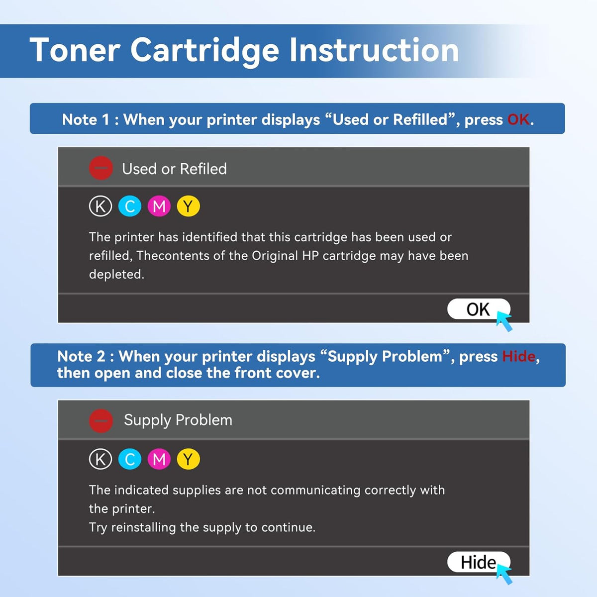 MYTONER 218A Toner Cartridges 4 Pack (NO CHIP) Compatible Replacement for HP 218A 218X W2180A W2180X for Color Laserjet MFP 3301fdw 3301cdw 3301sdw Pro 3201dw Printer High Yield Ink B/C/M/Y