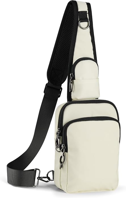 Sling Bag, Crossbody Bag with Zipper Lock, RFID Blocking & Water Resistant for Men and Women