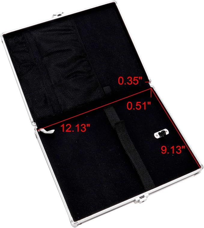 Vaultz Locking Storage Clipboard for Letter Size Sheets, Key Lock, Black (VZ00151) | Secure storage compartment keeps documents protected and organized, durable clipboard design for office, school or travel use