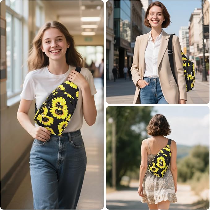 Tuwubi Crossbody Bags for Women, Sling Bag for Men | Small Hiking Backpack Shoulder Bag Lightweight for Outdoors Travel
