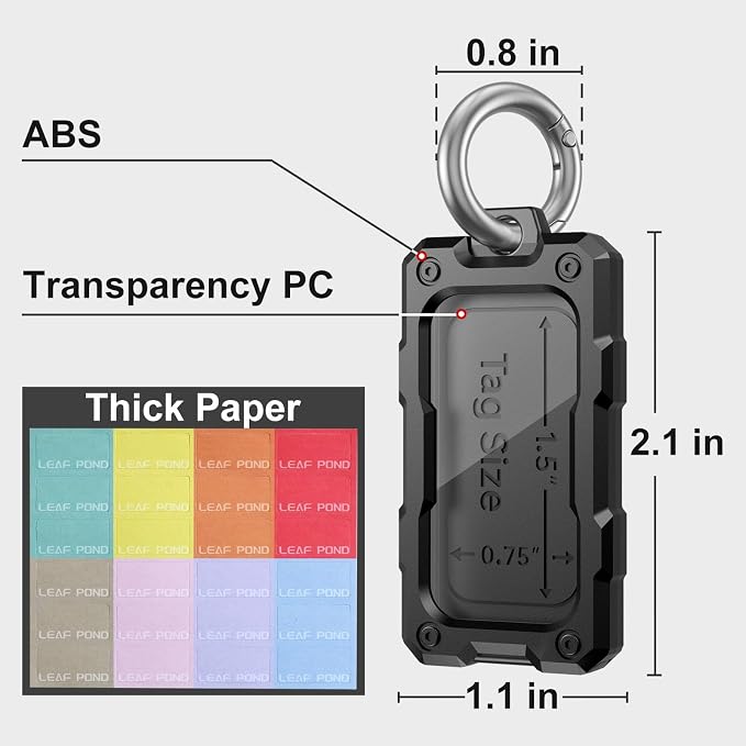16 Pcs Solid Plastic Key Tags with O Rings, Custom Bulk Keychain Blank Identifier. ID Name Label in Acrylic Cover. Small Cruise Luggage Marker. Gym Bag Accessories. Birthday Party Favor Gift