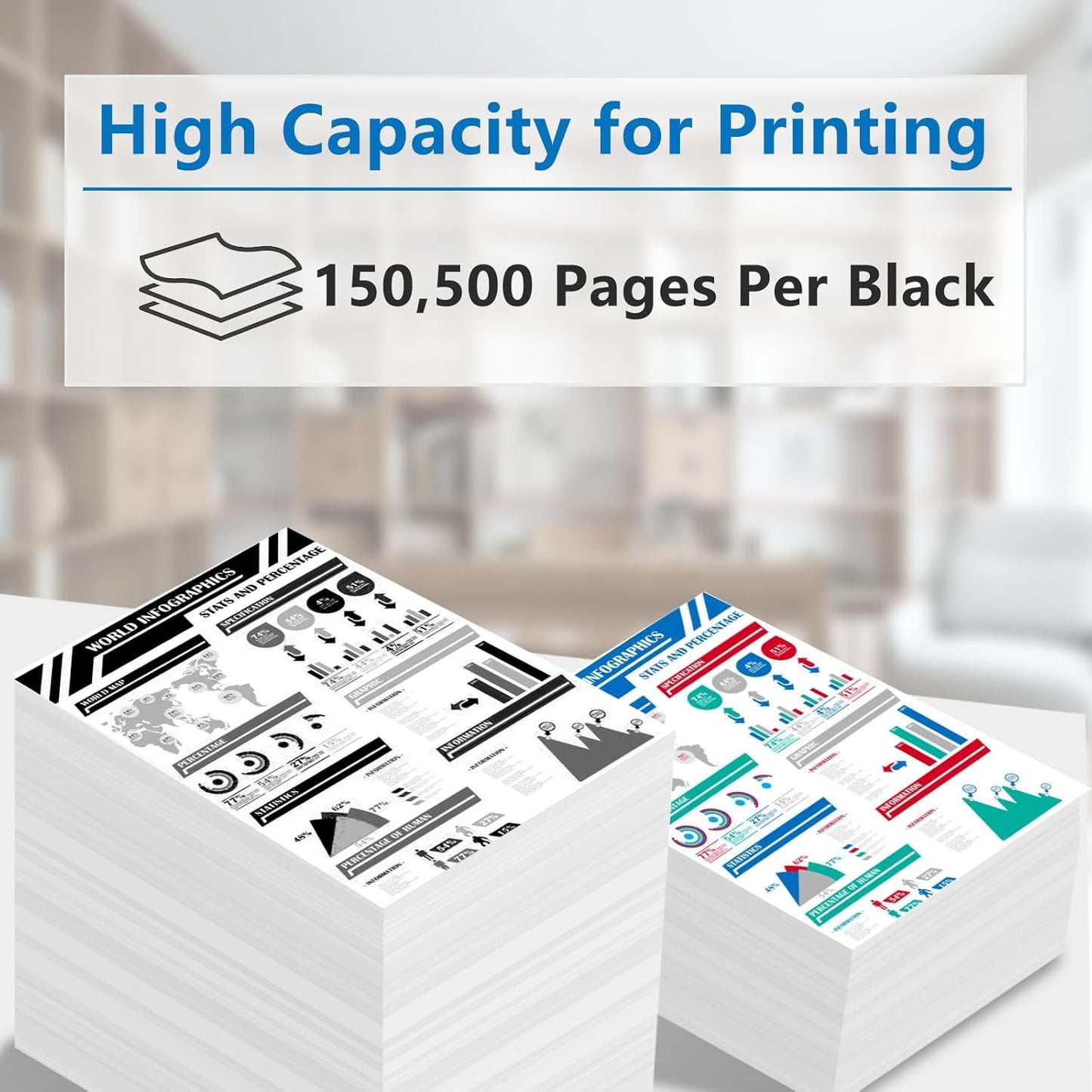 High Yield 58D0Z00 Black Imaging Drum Compatible for Lexmark 58D0Z00 Drum Unit for B2865dw MS725dvn MS821dn MS821n MS823dn MS825dn MS826de MX721ade MX722ade MX822ade MX826ade MX826adxe Printers
