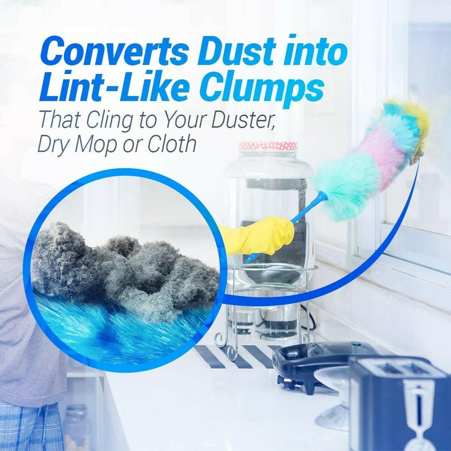 Fuller Brush Duster Sprays with Fuller Brush Dust Grabbing Microfiber Cloths Bundle