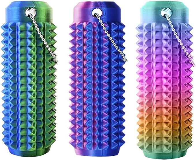 3PC Little Ouchies Fidget Toys Adults, Pain Stim Fidget Anxiety Relief for Anxiety and Stress Reduction,Portable Travel Stress Relief Spiky Fidget Keychain