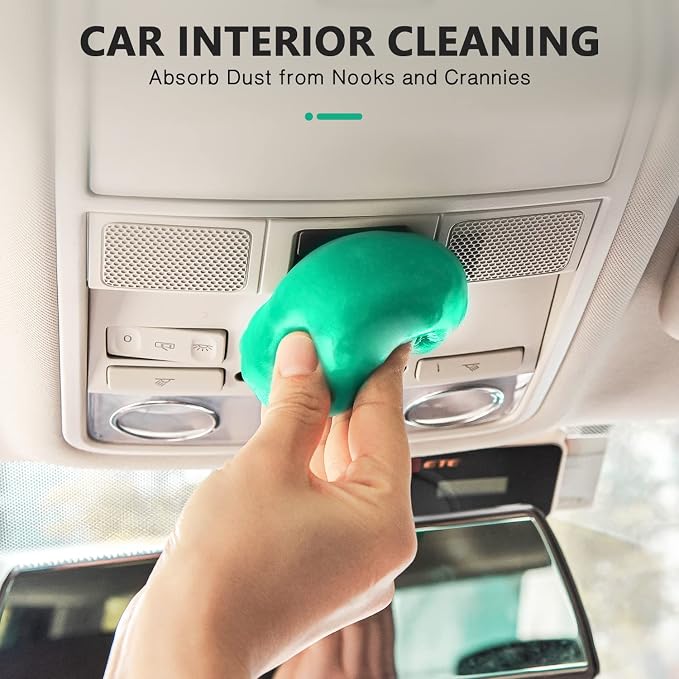 TICARVE 2Pack Cleaning Gel for Car Detailing Vent Cleaner Cleaning Putty Gel Auto Detail Tools Car Interior Cleaner Cleaning Mud for Cars and Keyboard Cleaner Cleaning Slime Green (320g/11.2oz) | Car Interior Cleaner Auto Detail Tools Cleaning Mud For ...