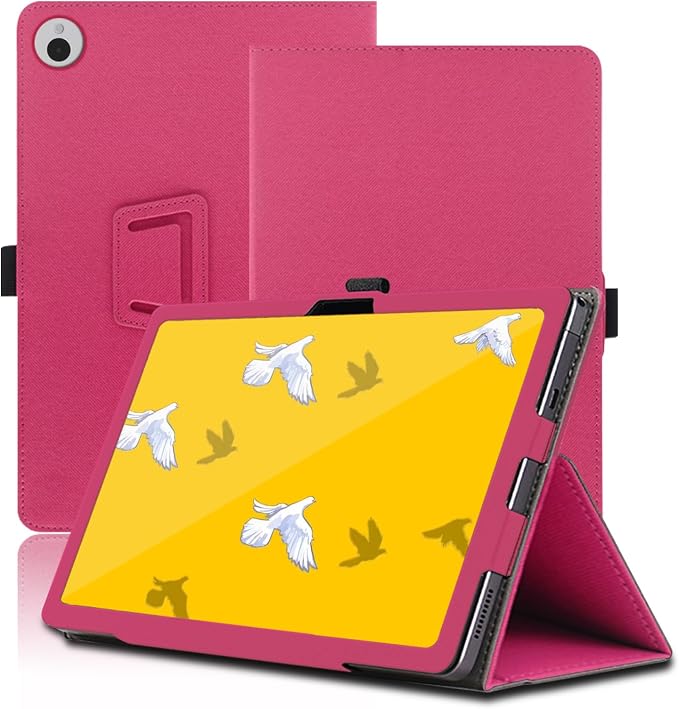 Case for Wacom MovinkPad 11 11.45 inch, Wacom MovinkPad 11 Tablet Case, Folding Stand Protective Cover with Pencil Holder and Wrist Strap, Full Protection. (Red)
