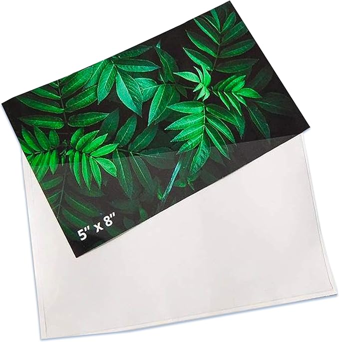 Tarifold Self-Adhesive Photo Pockets, 5 Inches x 8 Inches, Clear, 100 Pack | 100 clear polypropylene pockets, 5 inches x 8 inches, self-adhesive backing, protects photos and cards, top-loading