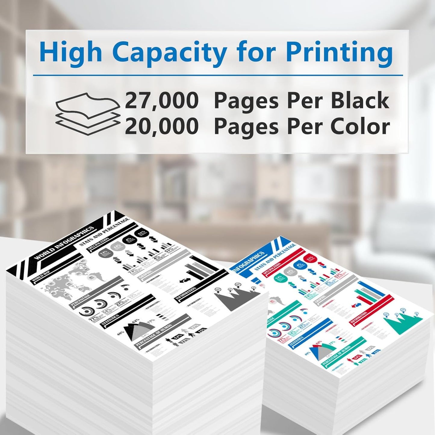 AltaLink C8030 C8035 C8045 Toner Cartridge Replacement for Xerox 006R01697 006R01698 006R01699 006R01700 Toner Use for Xerox AltaLink C8030 C8035 C8045 C8055 C8070 Printer (Black Cyan Magenta Yellow)