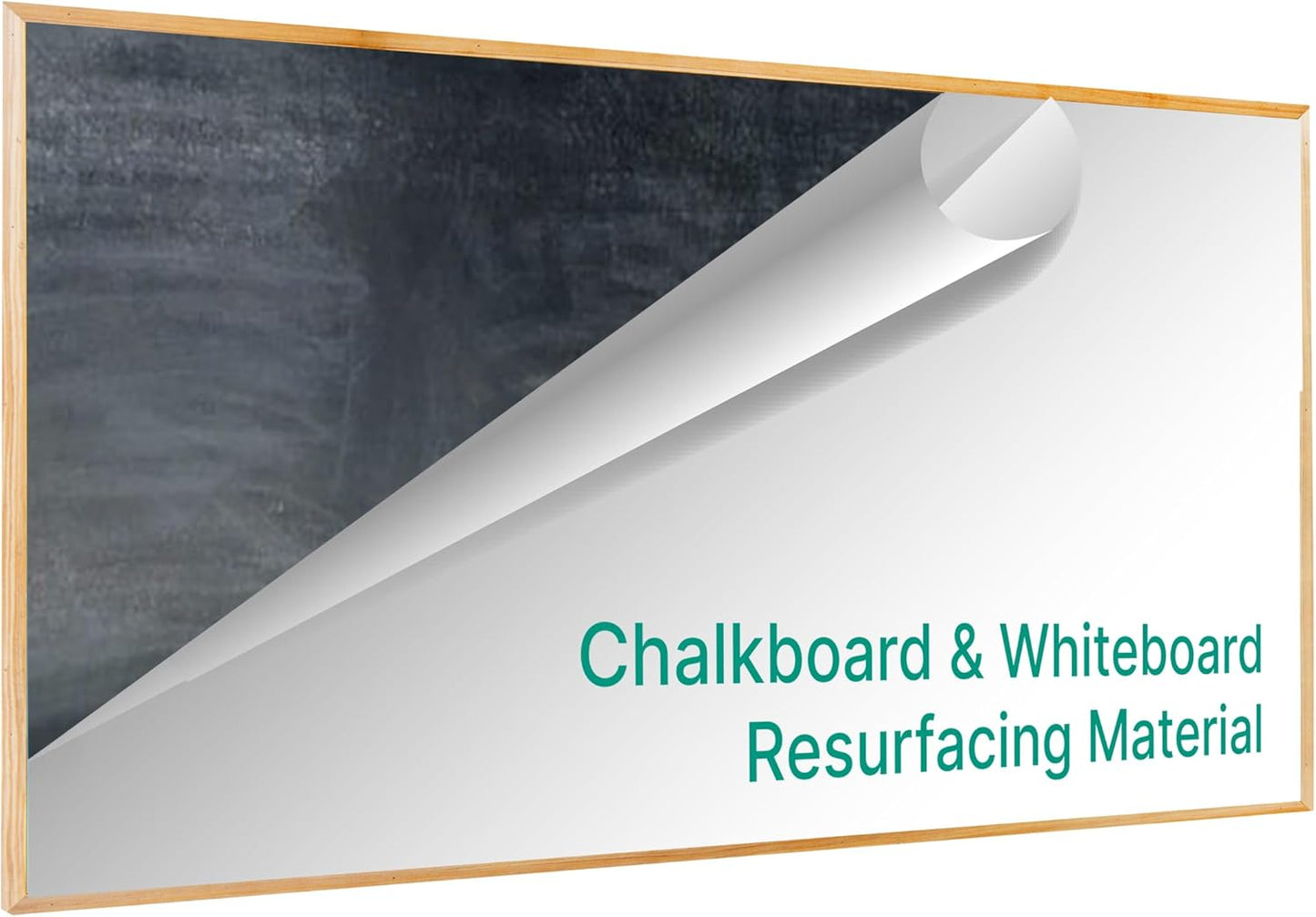 Everase Dry Erase Whiteboard Resurfacing Film Roll (13 ft. x 50") – Peel & Stick, Converts Chalkboards & Stained Whiteboards, Durable, Scratch/Stain-Resistant, Eco-Friendly, Refinish in 30 Mins.