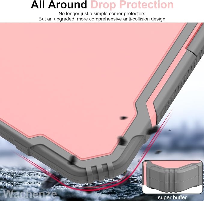 Clipboard, Clipboard with Storage, Heavy Duty Clip Boards 8.5x11, Protective Over Molded Edge, Plastic Clipboards, Contractor Folder with Internal Pen Pouch for Driver (Rose Pink)