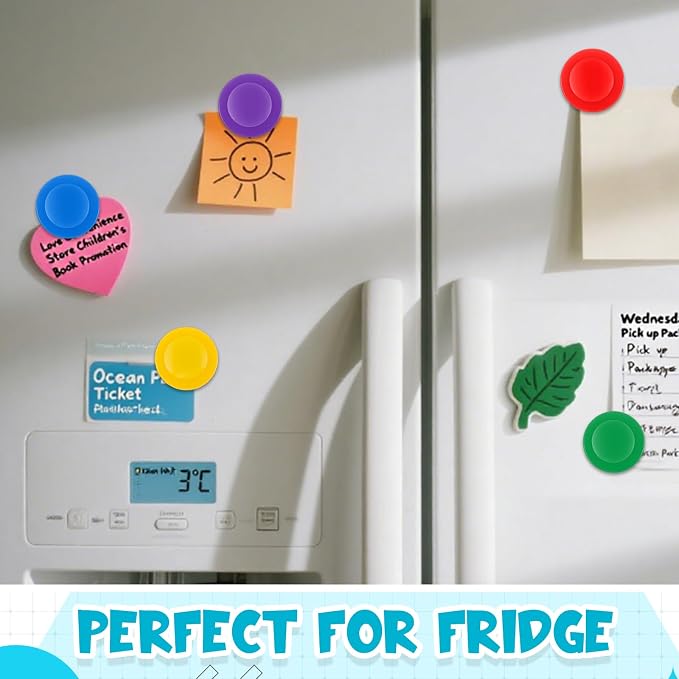 Outus 45 Pieces Vintage Round Whiteboard Magnets 3 cm Refrigerator Magnets Dry Board Mini Fridge Teacher Supplies for Home Offices