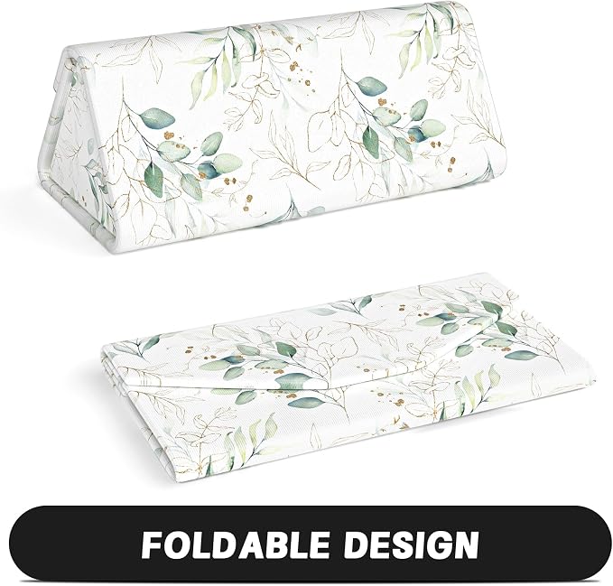 Sunglasses Case, Foldable Glasses Case, Magnetic PU Leather Hard Shell Folding Eyeglass Holder Box, Collapsible Unisex