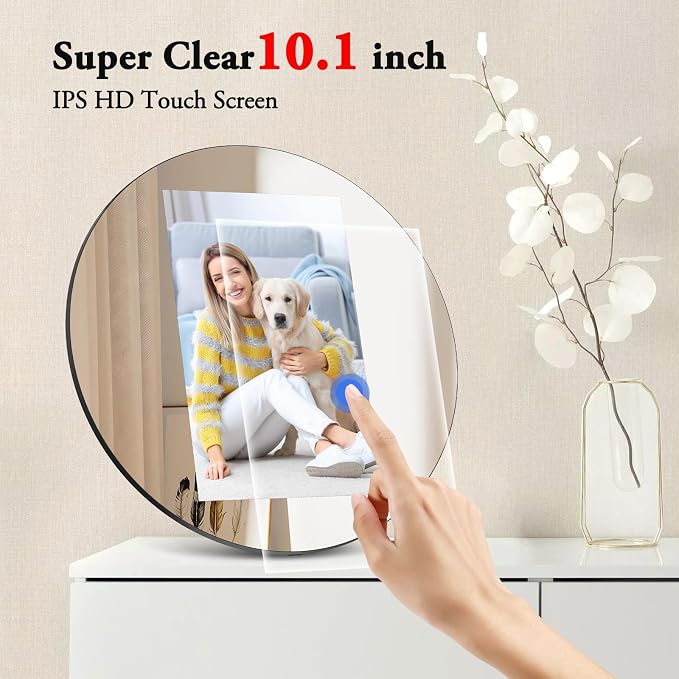 Frameo Digital Picture Frame,2K HD IPS Touch Screen 32GB Storage | Auto-Rotate Wall Mount,Up-Market Gifts for Mom Father,Share Photos/Videos from Phone