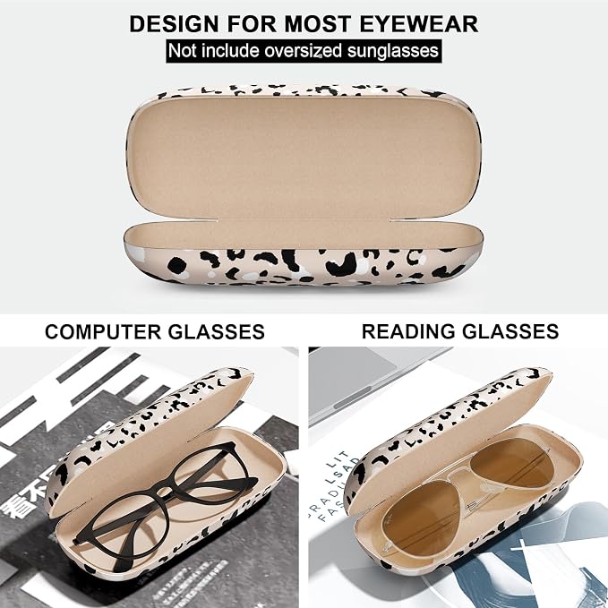 Eyeglasses Case, Hard Shell Protective Case for Glasses, Unisex for Women Men