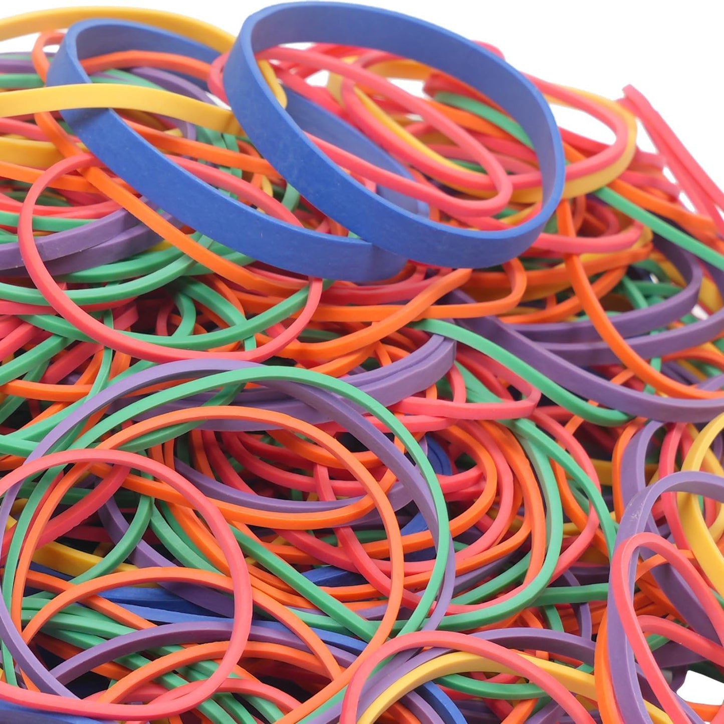 Rubber Bands assorted size multicolor 0.5 lb/227g rubber bands for School Home office supplies size#16,size18,size19,size32,size33,size64
