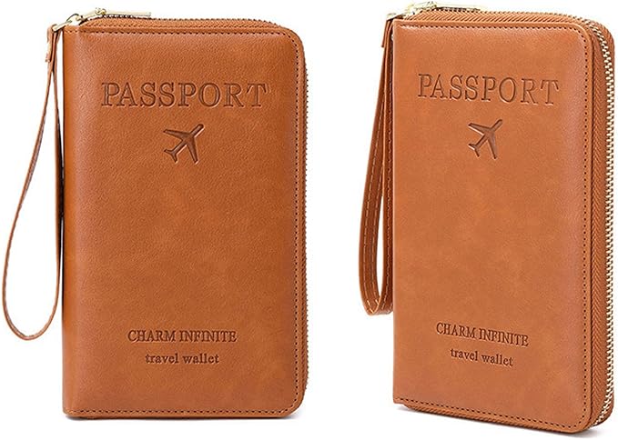 Multi-Function RFID Travel Passport Wallet with Phone Pocket - Ultimate Passport Holder for Women & Men | Holds Phones, Passports, Cash, Cards & Boarding Passes (Pink)