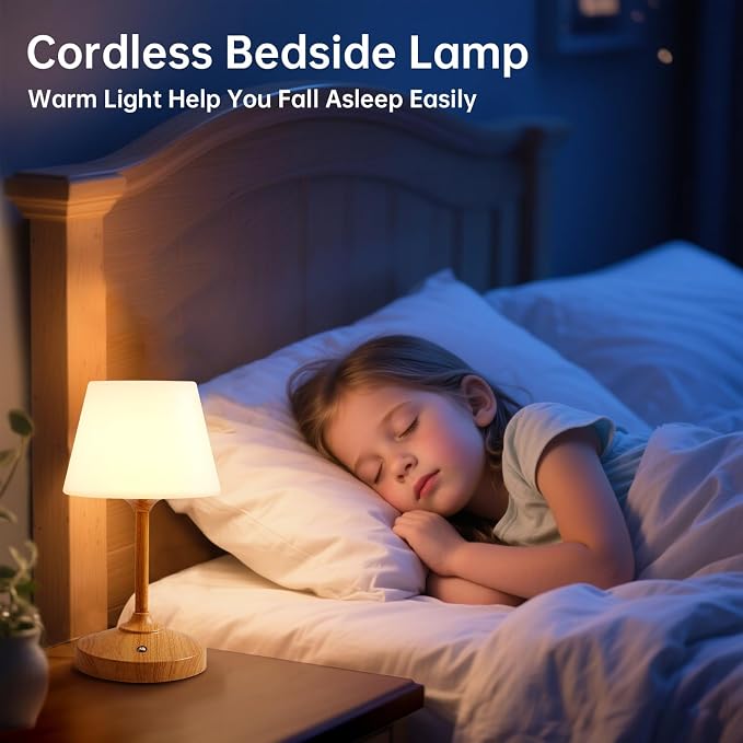 Table Lamp Cordless Lamp,Outdoor Waterproof Shower Lamp,5000mAh Rechargeble Battery Operated Lamps Dimmable Touch Desk Lamps,LED Night Light for Bathroom Patio Camping Restaurant Home