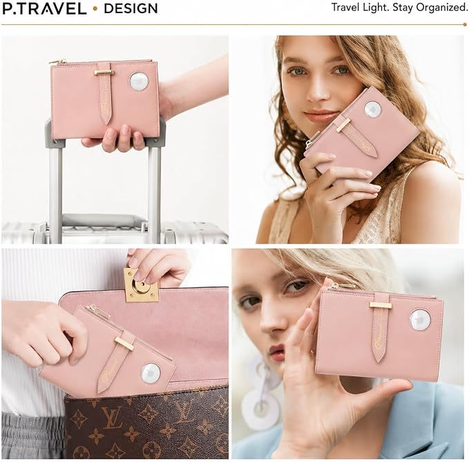 Passport Holder for Family,RFID Travel Document Organizer for Women,RFID Passport Wallet with Airtag Holder,Family Passport Protector Case, Anti-Lost Travel Essentials