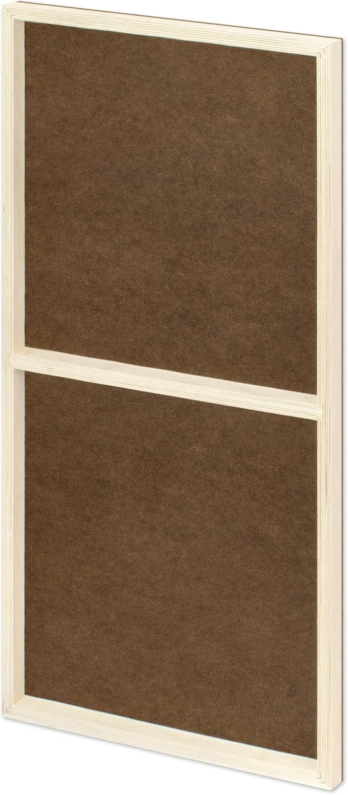 Ampersand Art Supply Hardboard Wood Painting Panel: Museum Series Hardbord, 18" x 36", 3/4 Inch Cradled Profile