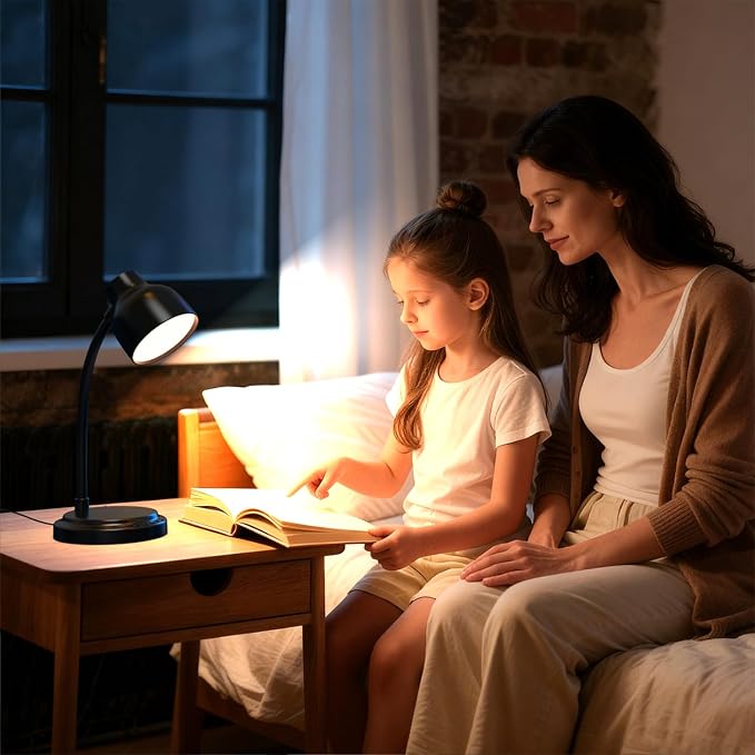 LED Desk Lamp with 96 LEDs,High lumens Table lamp | Desk Lamp for Office Home,4 Brightness Dimmable Flexible Table Lamp,Reading Light for Bedside, Office, and Study Desk Use