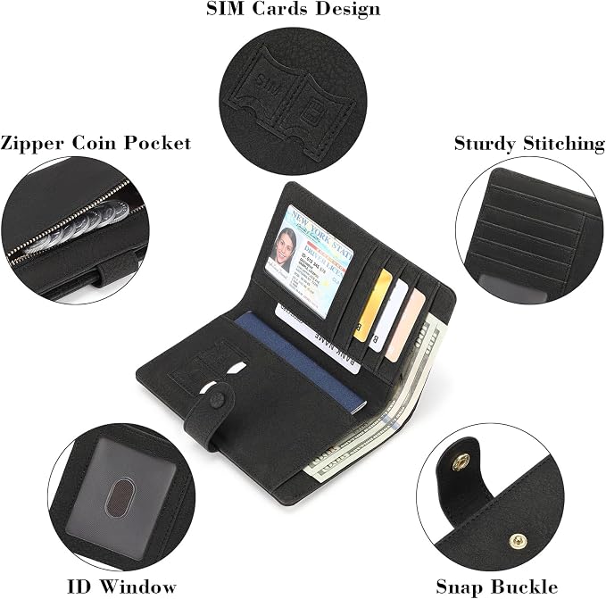 RFID Blocking Passport Wallet Cover Case Travel Document Organizer for Women and Men,Travel Wallet for Credit Card