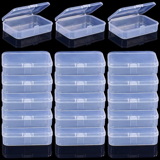 Clear Plastic Playing Card Boxes Snaps Closed Poker Gaming Playing Card Deck Cases Holder Plastic Storage Box Clear Trading Card Box Card Storage Organizer for Bank Business Card (18Pcs)