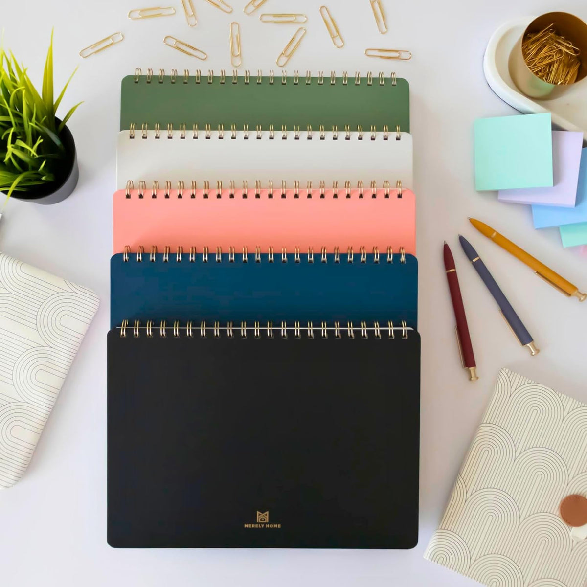 Undated Weekly Planner | 8.25” x 11.75” Work To-Do Notebook | ADHD Academic Organizer | Multi-Layout | Men and Women Planner | College Supplies | Pink | Landscape Layout