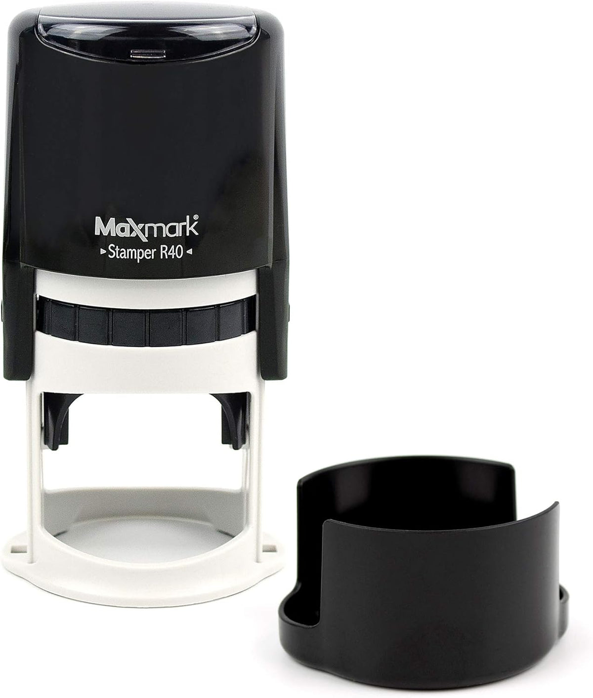 Round Notary Stamp for State of Idaho - Self Inking Stamp - Top Brand Unit with Bottom Locking Cover for Longer Lasting Stamp - 5 Year Warranty
