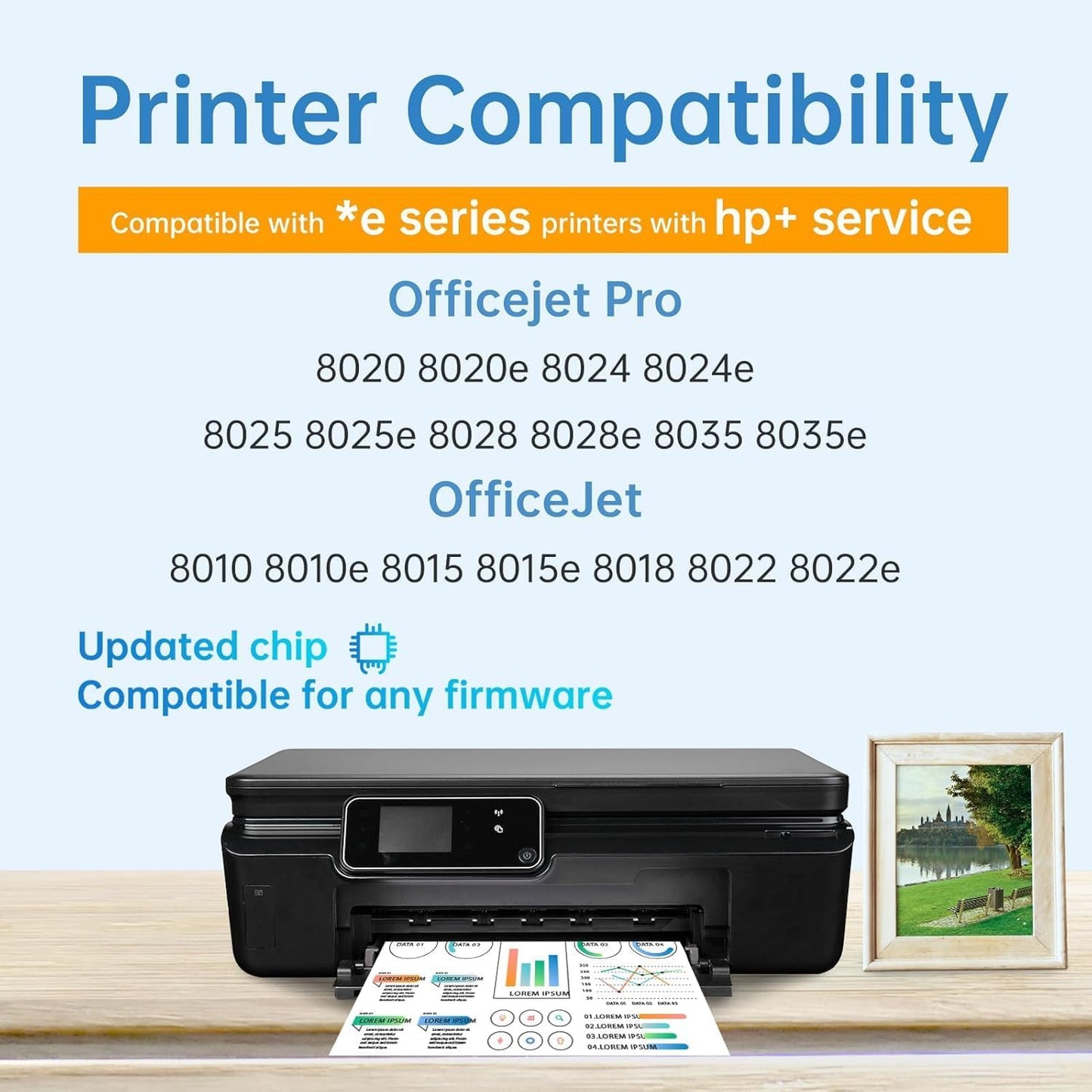 910 XL 910XL Ink Cartridges Combo Pack High Yield Replacement for HP 910XL Ink Cartridges for OfficeJet 8015e 8010 OfficeJet Pro 8025e 8020 8028e, 4-Pack