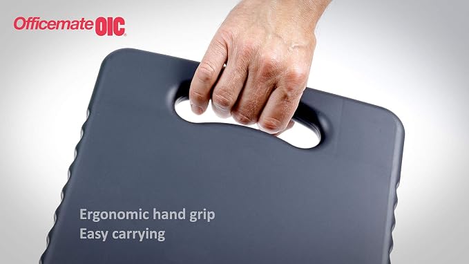 Officemate® OIC Tablet Clipboard Case, 16 1/10" H x 10 1/5" W x 1 3/10" D, Charcoal (Pack of 12)