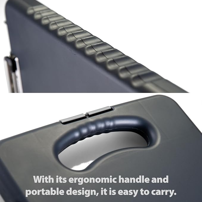 Officemate® OIC Tablet Clipboard Case, 16 1/10"H x 10 1/5"W x 1 3/10"D, Charcoal
