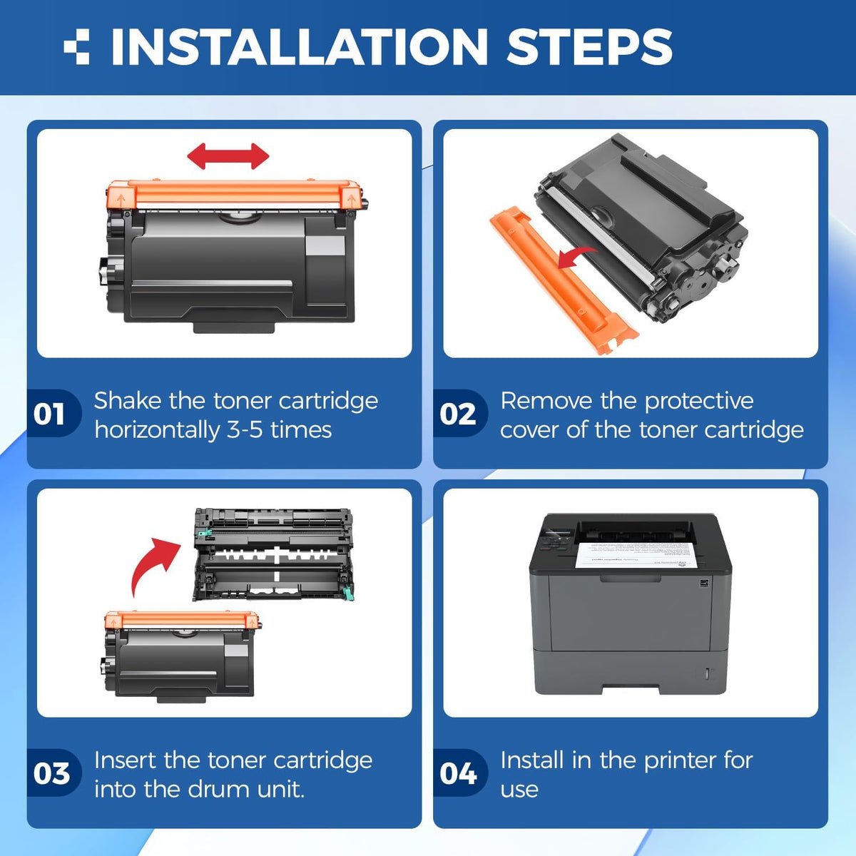 DR820 Drum Unit (Not Toner) Replacement for Brother DR-820 Imaging Drum Compatible for HL-L6200DW L6200DWT L5200DW L5100DN L5000D L6400DW MFC-L5800DW L5700DW L6700DW L6800DW DCP-L5600DN Printer 2-Pack