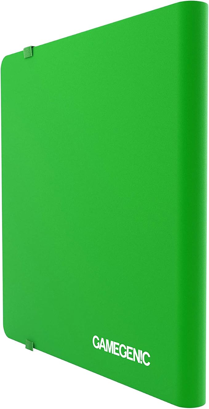 Casual Album 24-Pocket | Organize Standard and Japanese Size Collectible Cards | Premium Card Game Protector | Holds up to 480 Cards |Ideal for Playset Collections | Green Color | Made by Gamegenic