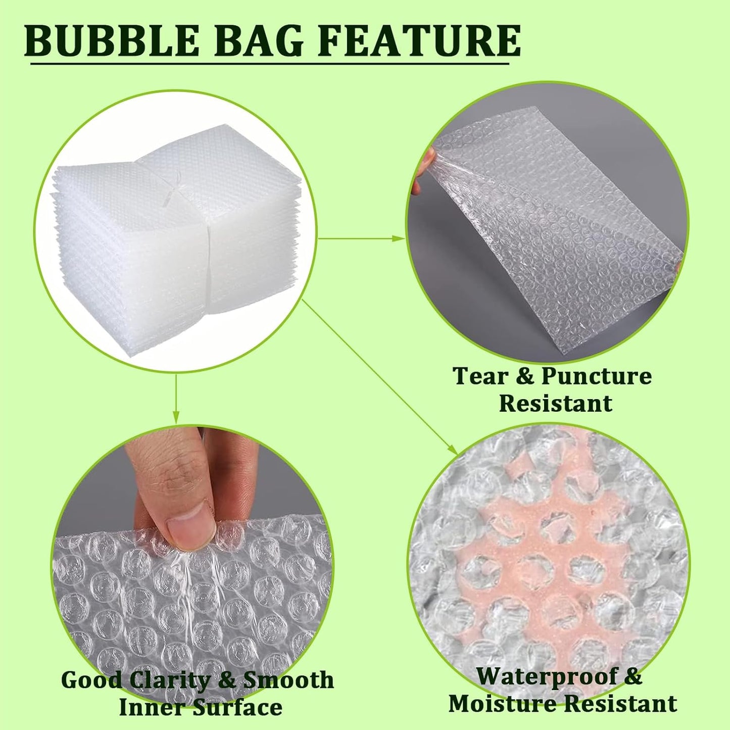 Bubble Out Bag16x20 Inch, 16 Pack Clear Bubble Pouches Wrap bags for Packaging, Double Walled Shockproof Bubble Cushioning Wrap Bag for Packing, Storage and Moving Supplies for Dishes