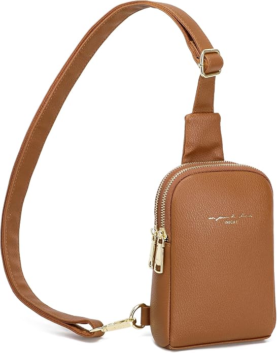 Lightweight Small Crossbody Sling Bag for Women | Mini Travel Purse,Multi-pocket with Card Slots,Durable Vegan Leather,Everyday Carry