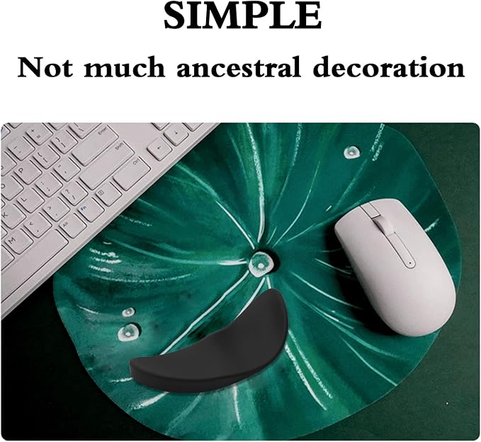 Ergonomic Mouse Wrist Rest Support, Sliding Wrist Pad that Moves with Mouse for Office Work, Gaming, Coding, Relief Sliding Gliding Wrist Pad (Black)