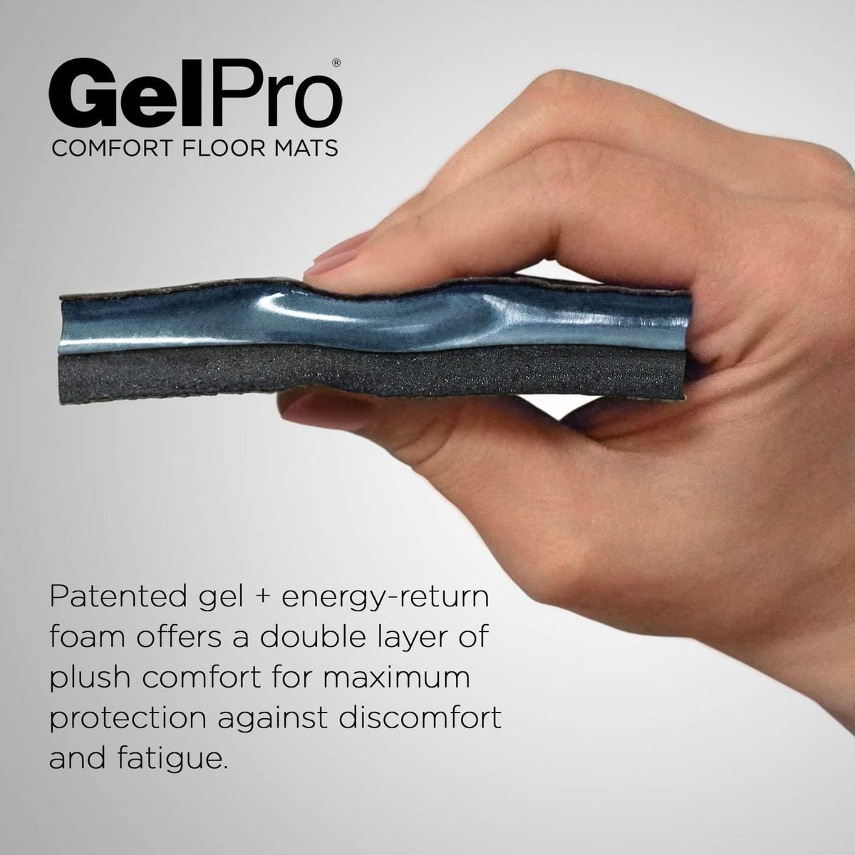 GelPro Elite Premier Anti-Fatigue Kitchen Comfort Floor Mat, 20x72", Lattice Indigo Stain Resistant Surface with therapeutic gel and energy-return foam for health & wellness