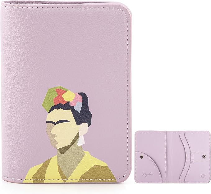 Lychii Passport Holder, RFID Blocking Travel Wallet, Slim Passport Cover | PU Leather Protector Case for Quick TSA Access, Secure Boarding Passes & ID Cards for Men Women, Travel Accessories