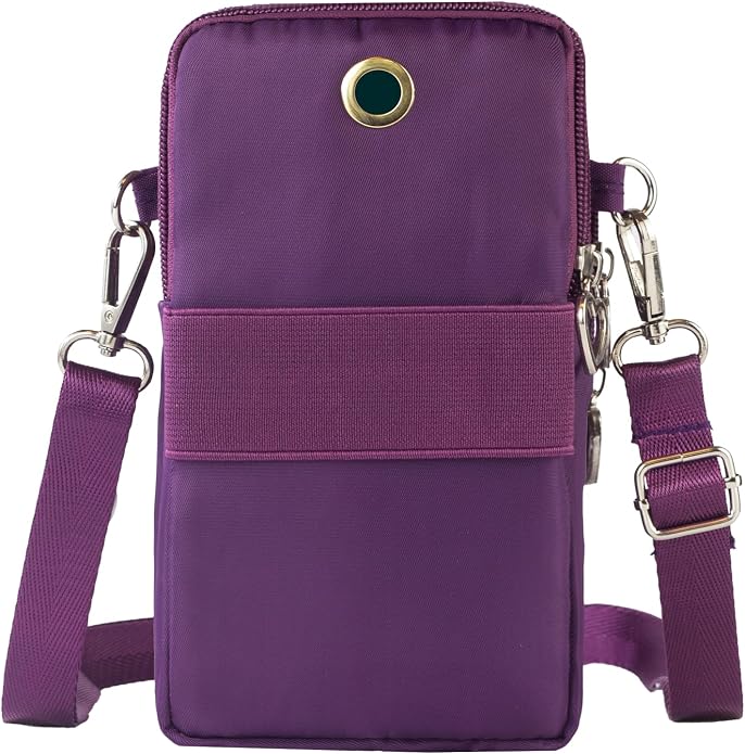Small Crossbody Bag for Women - Mini Phone Purses with Crossbody Strap and Wallet - Nylon Arm Bag