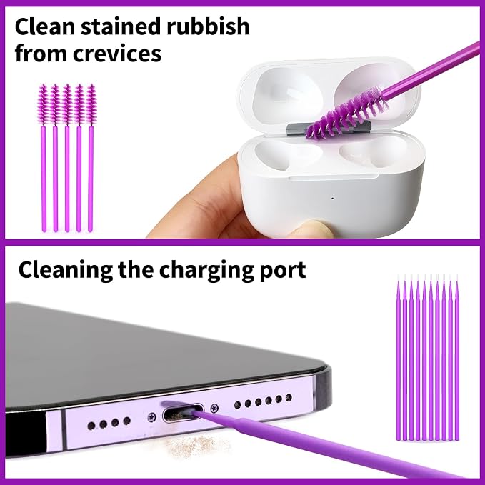 Cleaner Kit for Airpod, Phone Earbud Cleaning Putty, fit for iPhone Speaker | Cleaning Kit fit for iphone port Earbud Phone Ear Wax Dirt, Cleaning with Putty, Cleaning Pen, Cleaning Cloth & Brushes