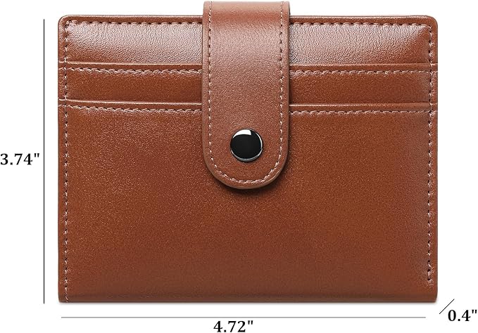 Wallet for Men Leather RFID Blocking Bifold Credit Card Holder with ID Window