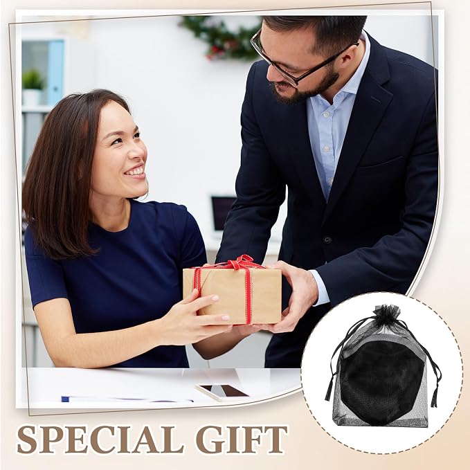 Roowest 12 Pcs 7.87“ Round Sublimation Blank Foldable Fan with Bag Polyester Colored Portable Handheld Compact Fold up Flying Disc Fans for Summer Wedding Graduation Party Favor (Black)