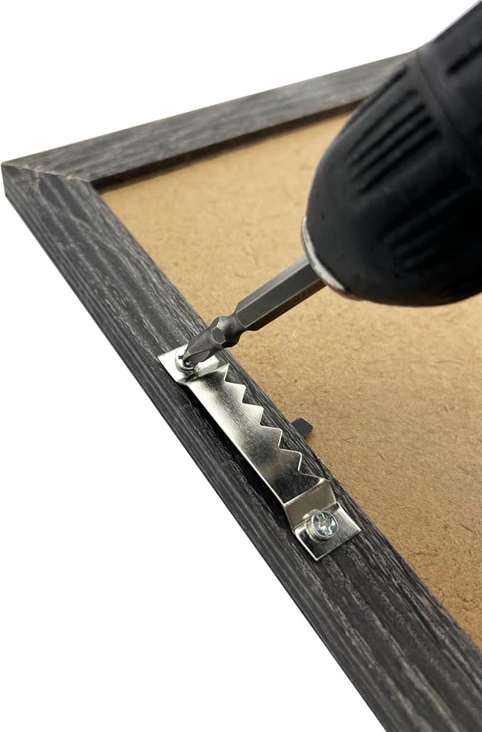 30 Pack Large Sawtooth Picture Hangers Steel Picture Hanging Picture Frames Hangers with Screws Picture Hang Solutions, for Hanging Clock Paintings Artwork Picture Frame Hook Photos (Silver)