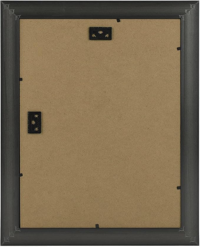 Golden State Art, 9X12 Photo Frame with White Mat for 6X8 Pictures & Real Glass, 1.25-Inch Wide, Antique Black
