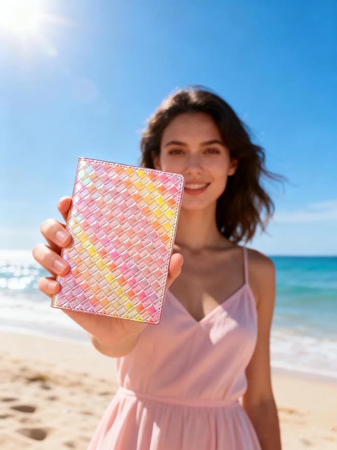 FINTIE Passport Holder, Slim Travel Wallet RFID Blocking Card Case Cover | Passport Cover Protector Essentials with Credit Card Slots, For Women/Men