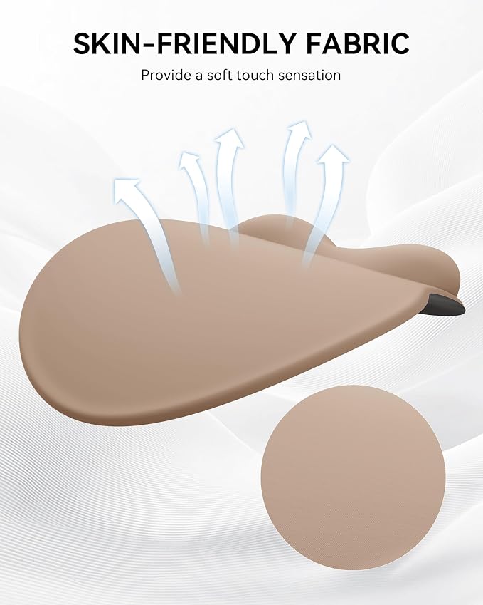 Mouse Pad with Wrist Rest for Desktop Large Ergonomic Mouse Mat(Coffee) | 10.6''L x 9''W Size, Gel Wrist Support, Non-slip Base, Washable Surface, Laptop Mousepad