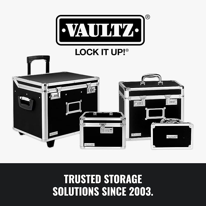 Vaultz Locking Storage Clipboard, Key Lock, Tactical Black, 12.75 in | Secure storage compartment keeps documents protected, durable clipboard design built for travel or office use