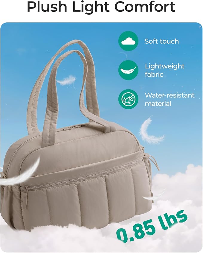 BAGSMART Duffle Bag for Travel, Gym Bag for Women, Weekender Carry on | PVC Wet Pocket, Airline Approved Personal Carry-on Size, Fits Under-seat, One Bag for Gym, Travel, Hospital, Overnight