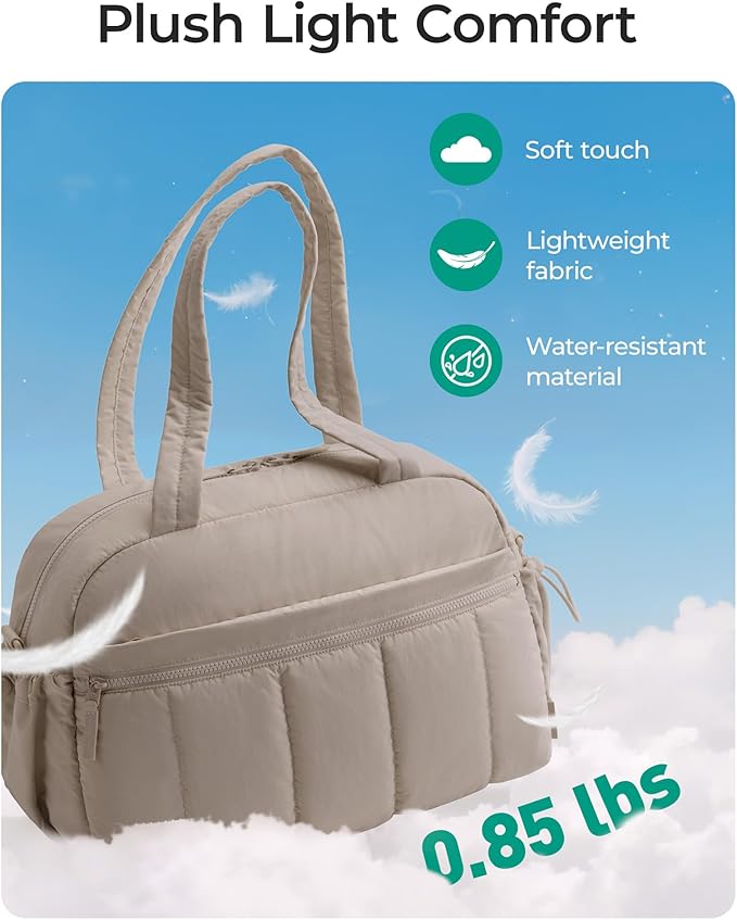 BAGSMART Duffle Bag for Travel, Gym Bag for Women, Weekender Carry on | PVC Wet Pocket, Airline Approved Personal Carry-on Size, Fits Under-seat, One Bag for Gym, Travel, Hospital, Overnight